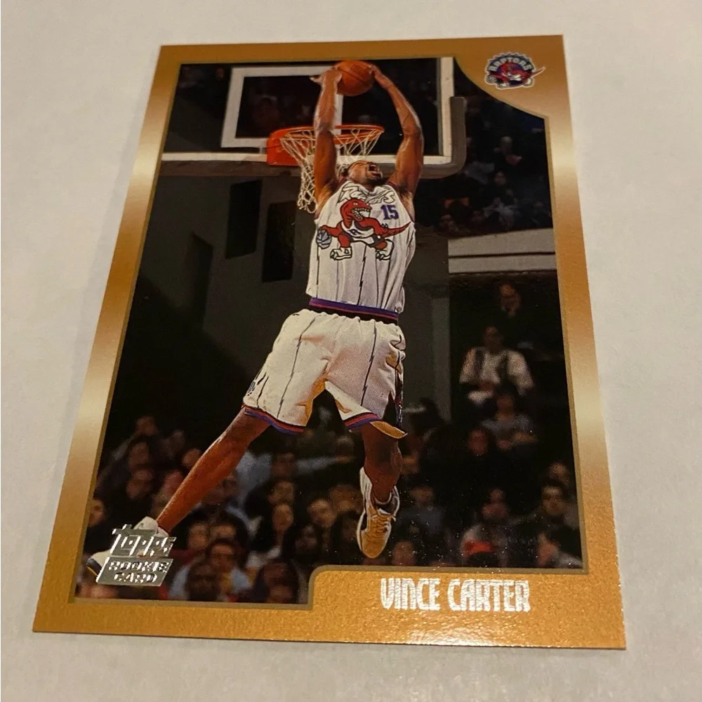 Vince Carter RC Rookie 1999 Topps Basketball Card # 199 Toronto Raptors Vintage